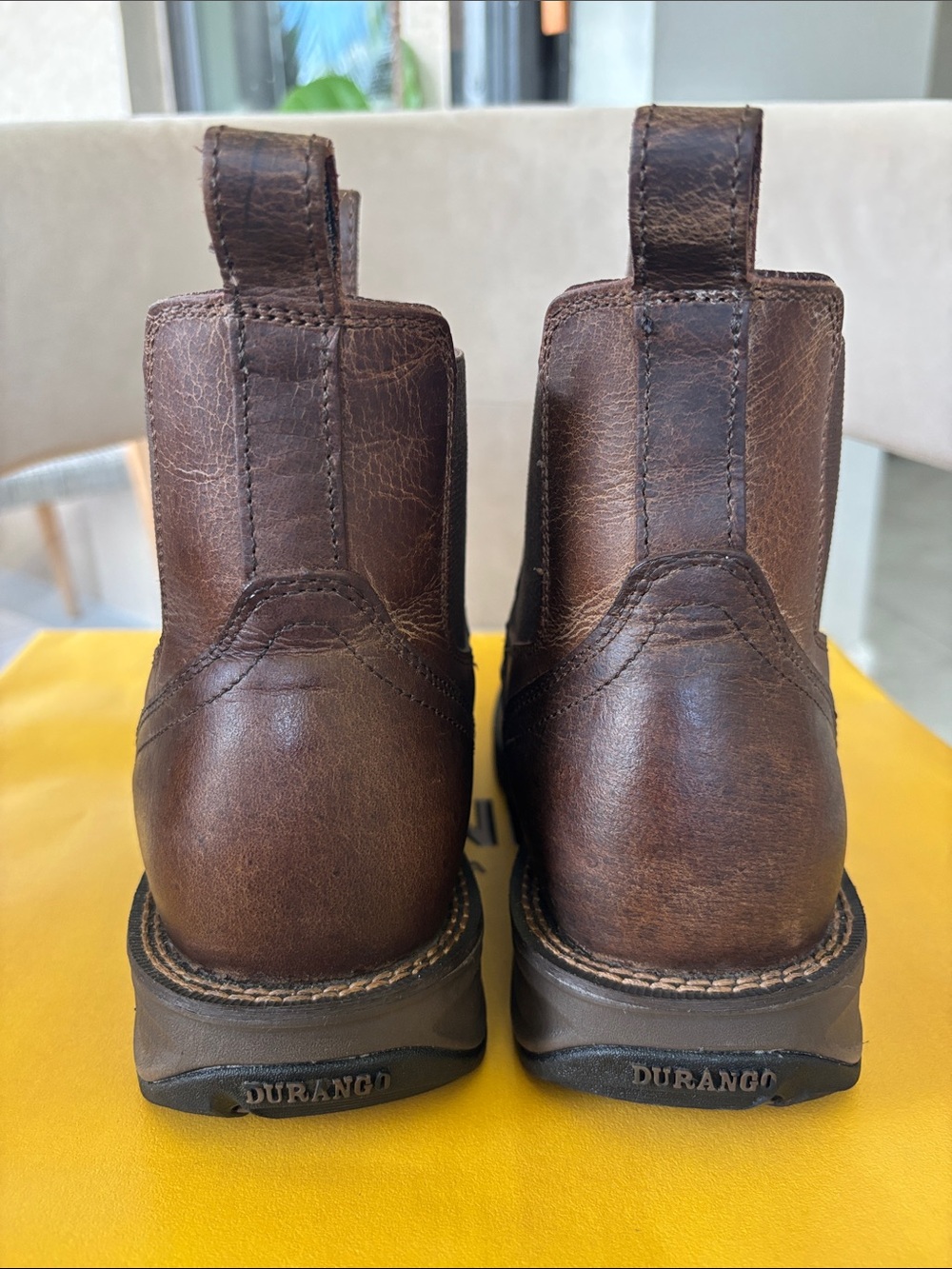 Durango Men’s Slip-On Leather Boots - Picture 6 of 10